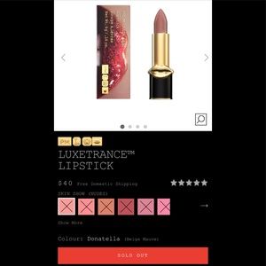EUC Pat McGRATH Luxetrance Lipstick Donatella
